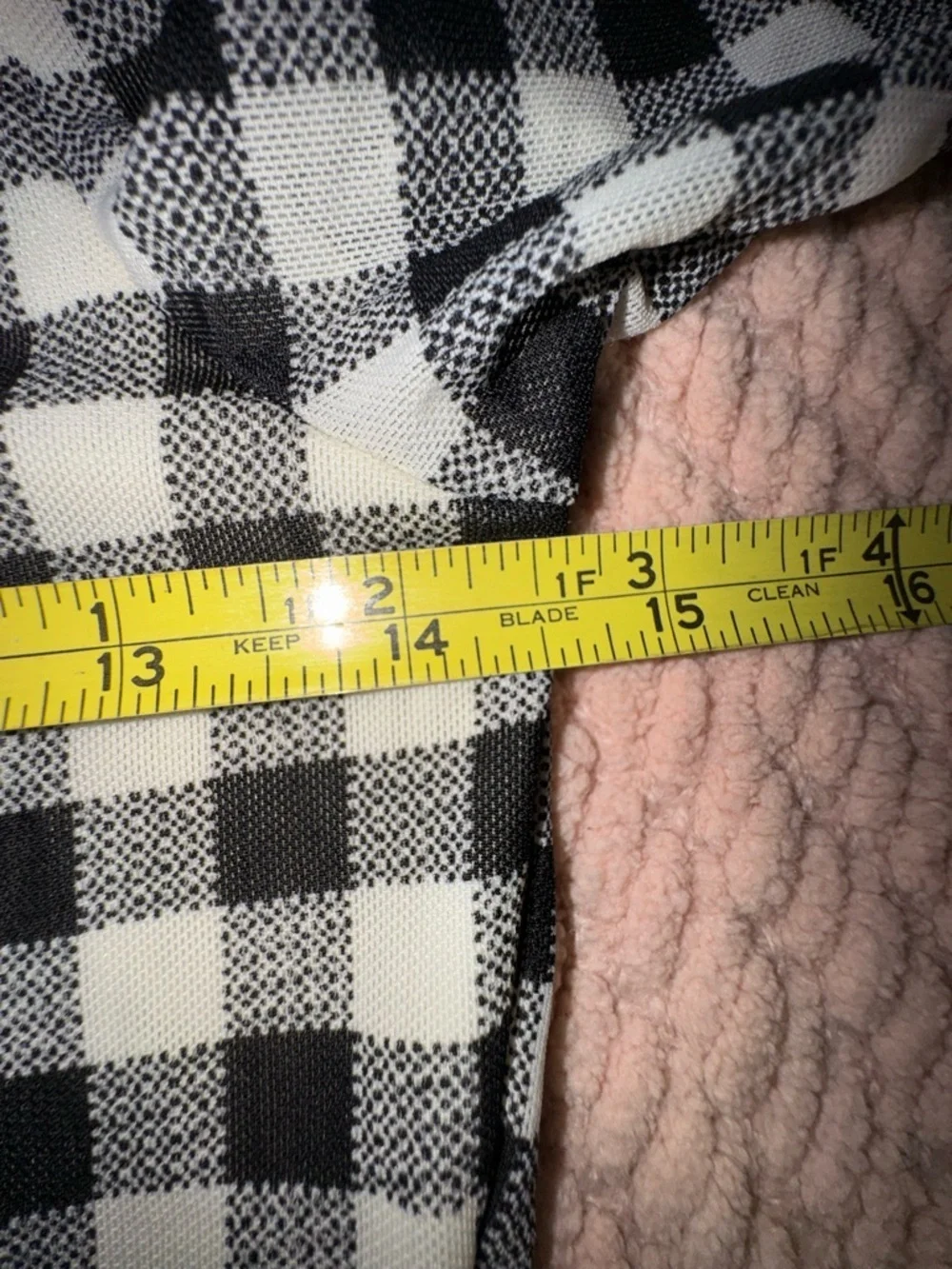 Free People Gather Gingham Puff Sleeve Top Black White XS Sheer Lined
